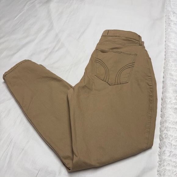 Hollister Curvy High-rise Super Skinny Pants-Women’s 11S Tan - Picture 2 of 3